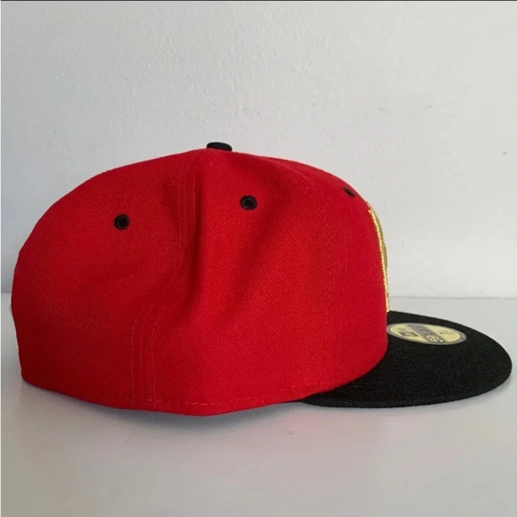 New Era LOUISVILLE BATS MURCIELAGOS COPA HAT MILB GOLD BASEBALL SIZE 7 7/8 - Picture 4 of 12